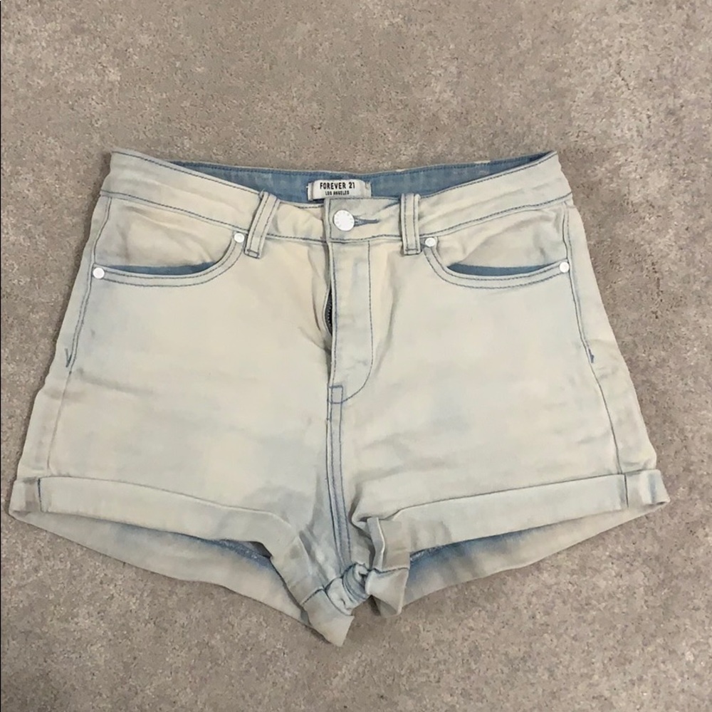 High waisted jeans shorts forever21